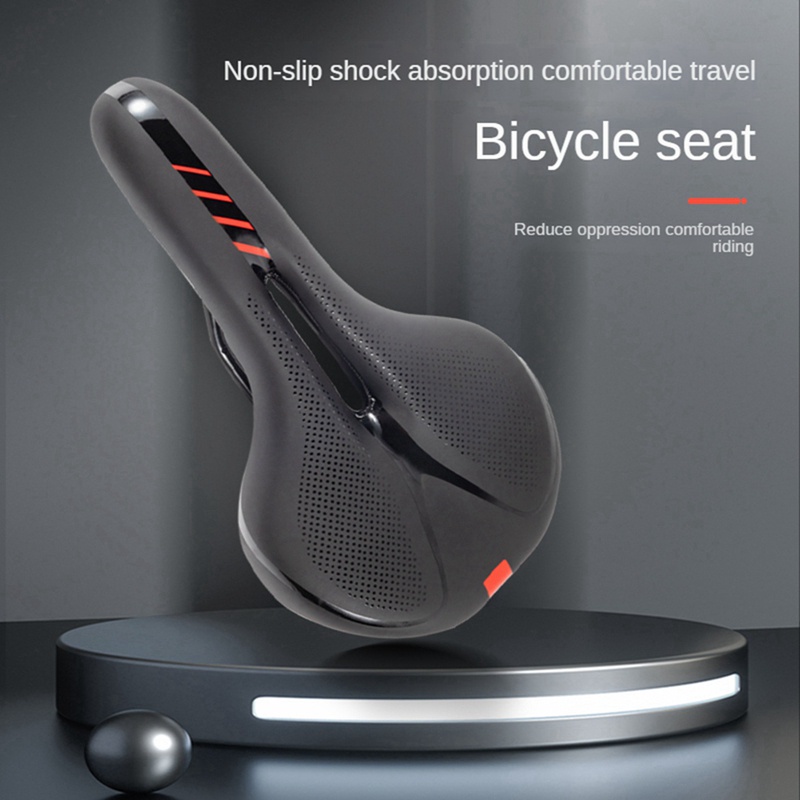 1 Yên Xe Đạp Leo Núi Đàn Hồi Giảm Xóc Màu Đỏ