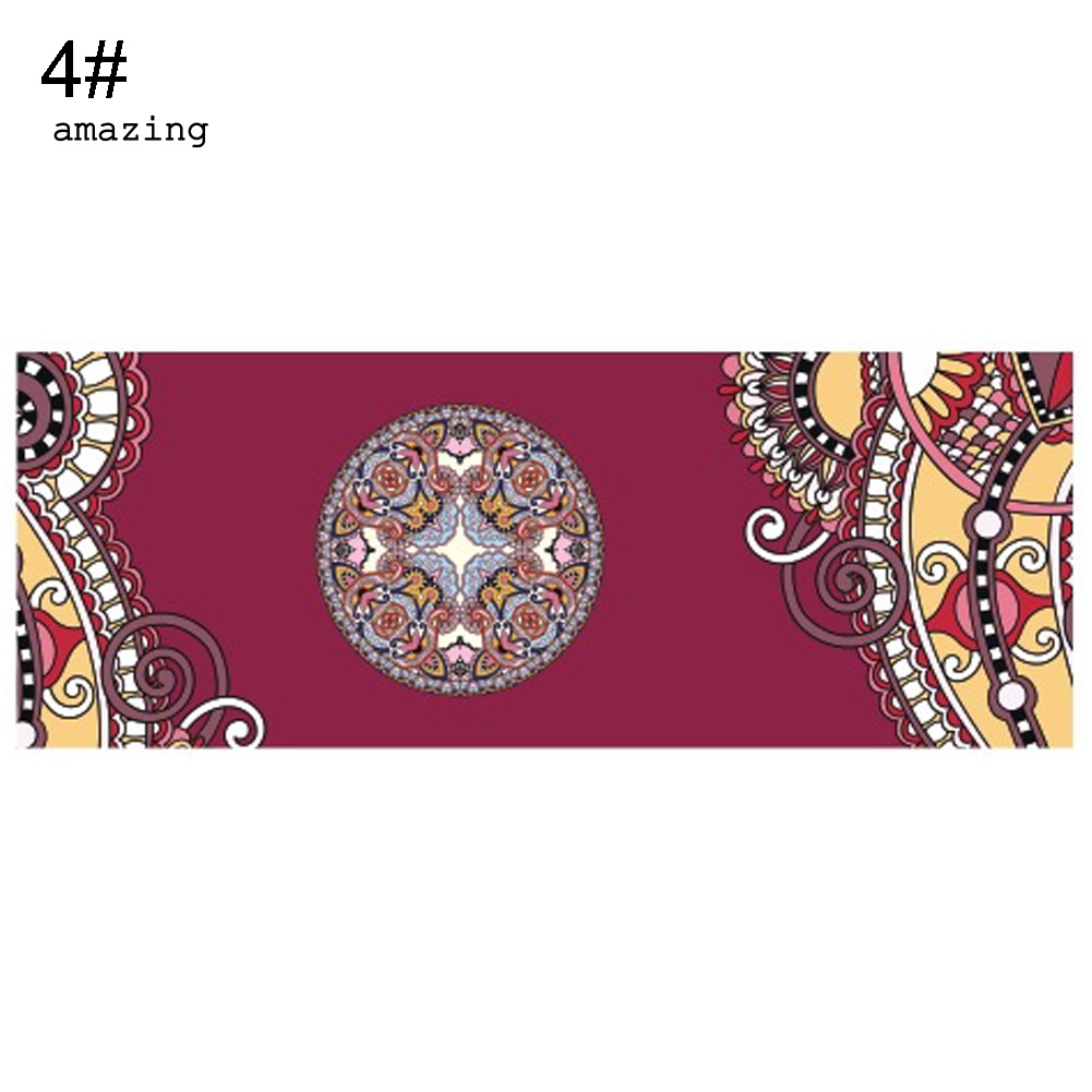 Thảm Tập Yoga Chống Trượt In Họa Tiết Hoa &amp; Hươu Thời Trang