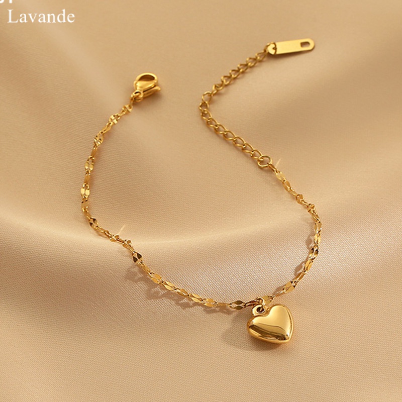 Vòng Đeo Tay Bằng Thép Titan Mạ Vàng 18k Phong Cách Mới l1p2