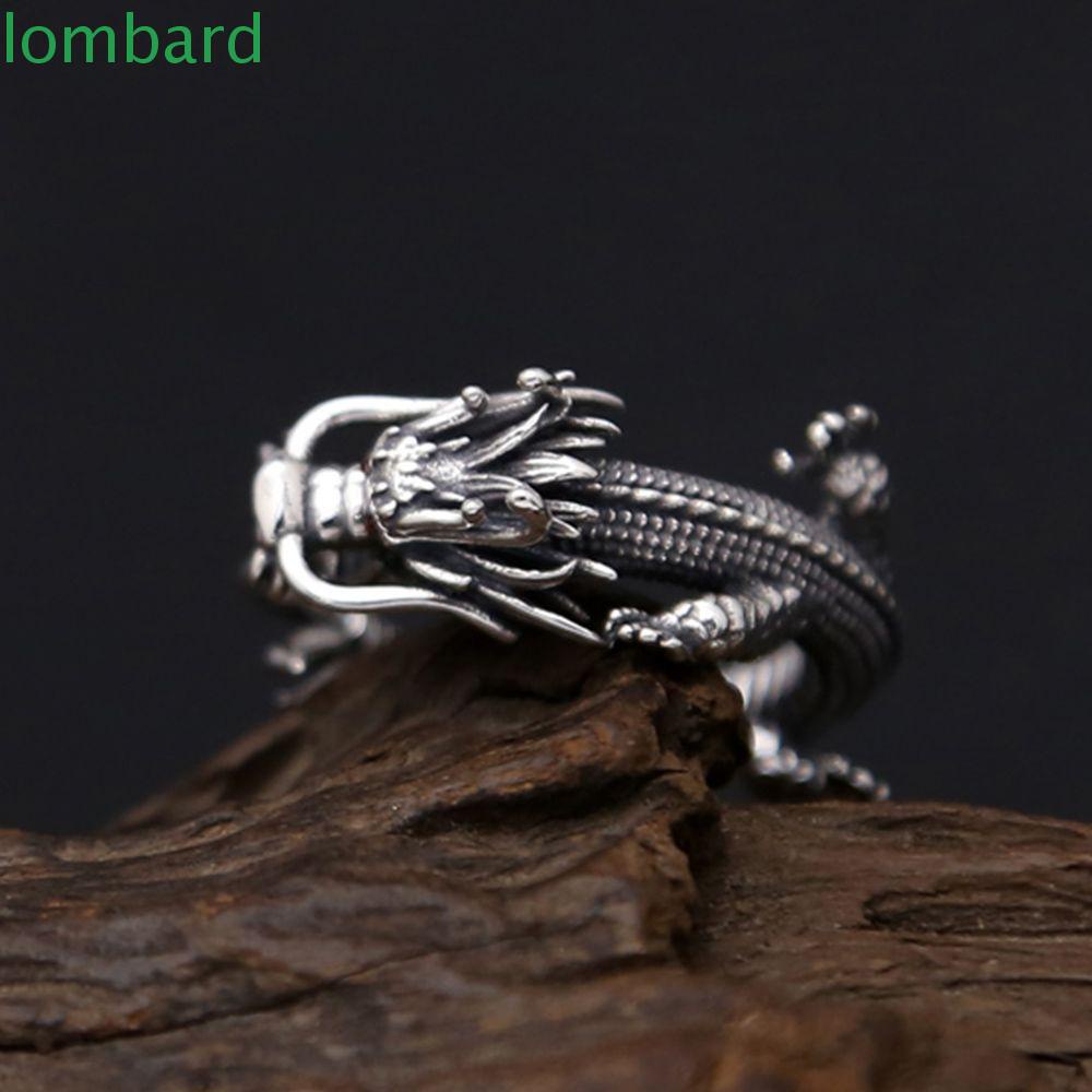 Nhẫn Hợp Kim Hình Đầu Rồng Phong Cách Hip Hop Cá Tính