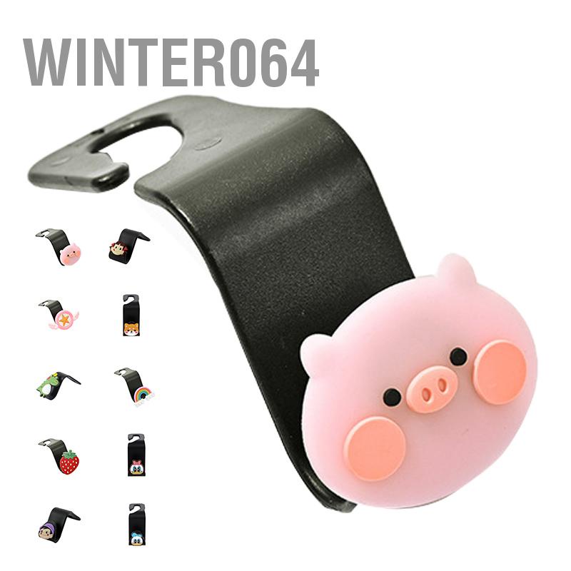 Winter064 Ghế Sau Ô Tô Tựa Đầu Móc Treo Sắp Xếp Lưu Trữ Họa Tiết Dễ Thương Cho Áo Khoác Dù Túi Tạp Hóa Xách Máy Tính Bảng