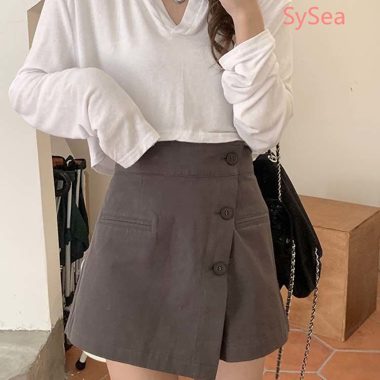 Quần Short Lưng Cao Thời Trang Hàn Quốc Cá Tính Cho Nữ