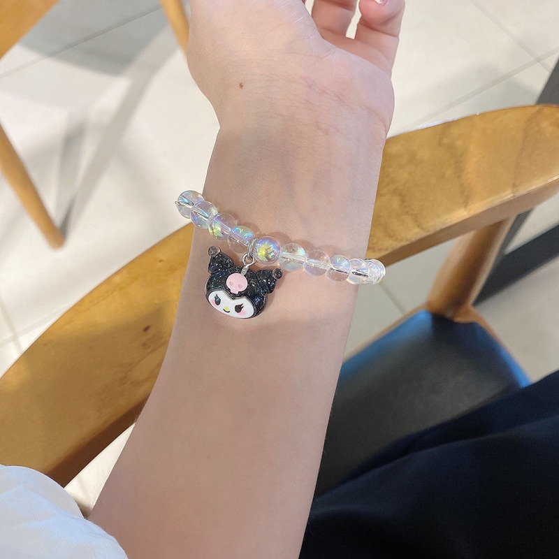 Sanrio Vòng Tay Dạng Cuộn Tròn Trong Suốt Nhiều Màu Lấp Lánh