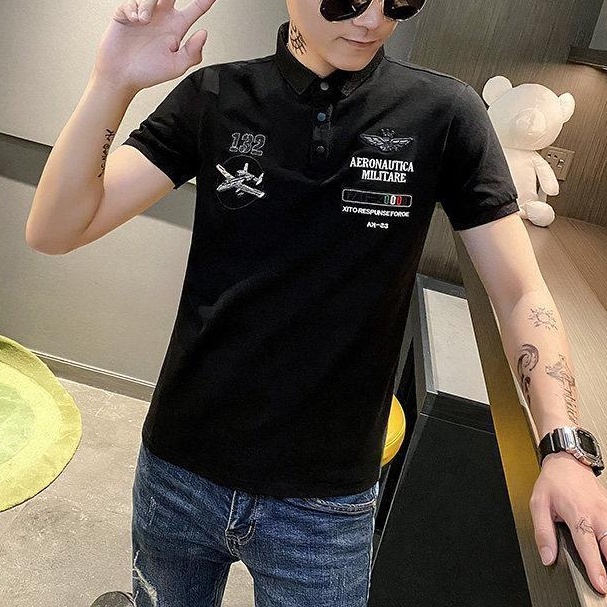 Áo Thun Tay Ngắn Dáng Ôm In Họa Tiết Thời Trang Mùa Hè Phong Cách Hàn Quốc Mới Cho Nam