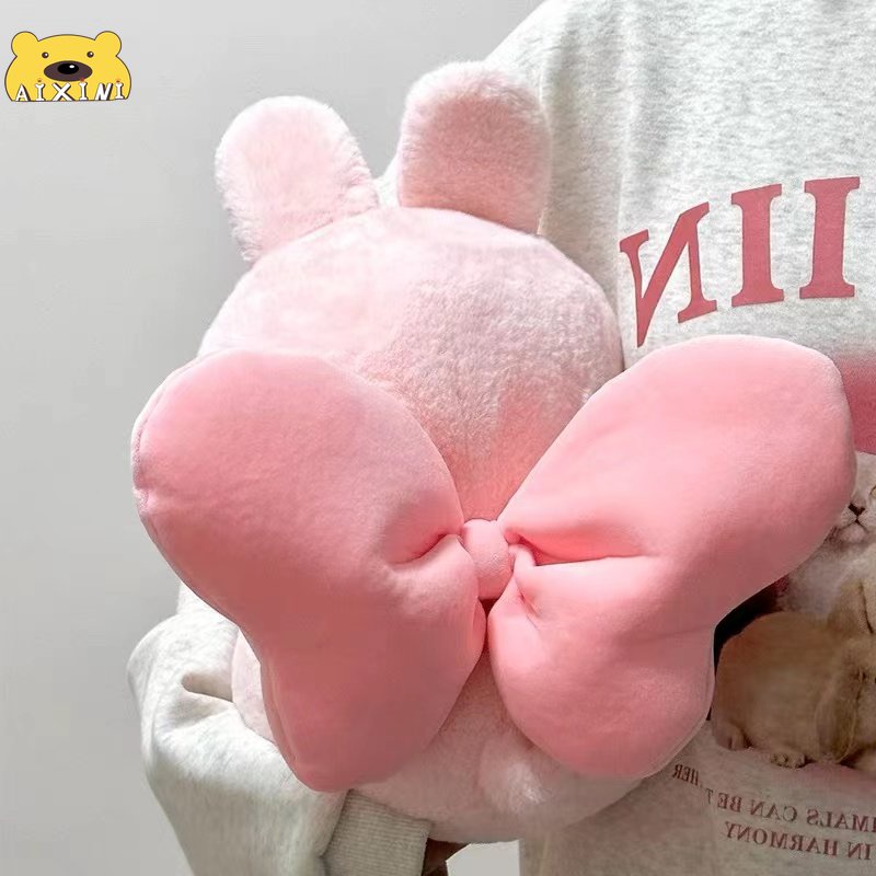 🌈gấu bông heo hồng Gấu bông Thú Bông Lợn Vẫy Đuôi, Búp Bê Heo Thiên Thần Có Cánh Kéo Dâ