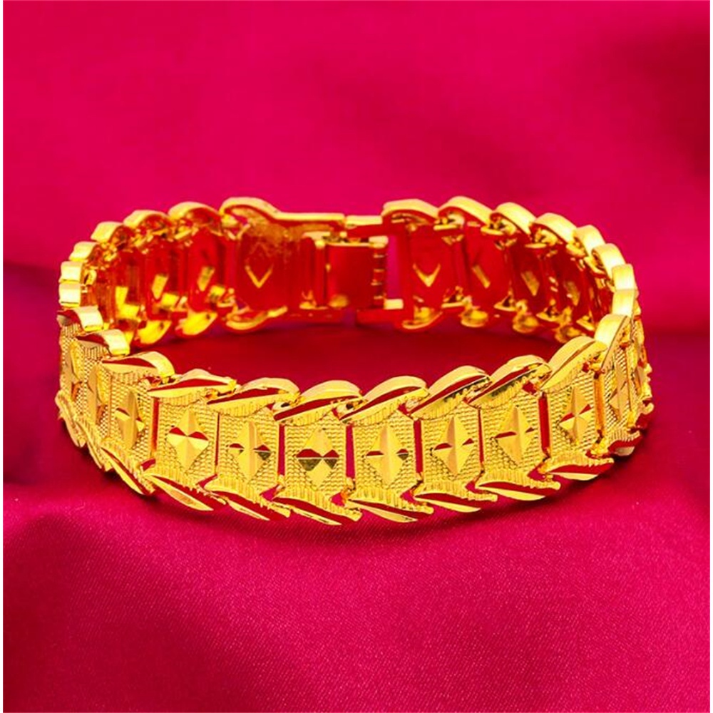 Vòng Tay Mạ Vàng 3d Cứng Thời Trang Cho Nam Nữ