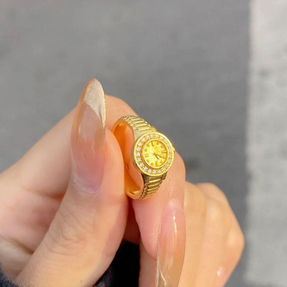 Nhẫn Cặp Hình Vuông Bằng Đồng Phong Cách Hàn Quốc Thời Trang