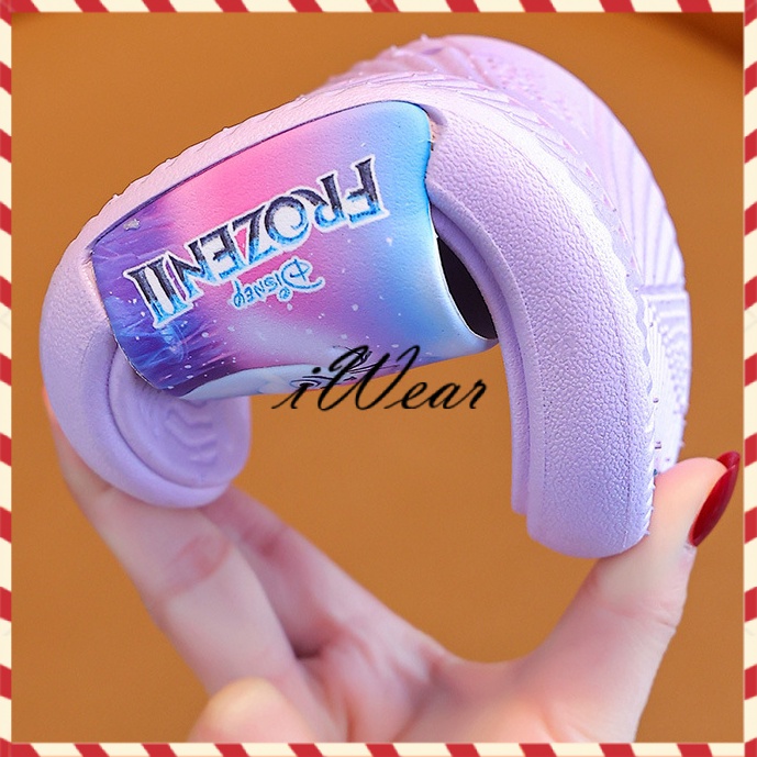 Dép công chúa Aisha cho bé gái, Phim hoạt hình mùa hè gia đình Dép đế mềm, Dép phòng tắm chống trượt cho trẻ em, Dép đi biển, Dép SPA, Frozen