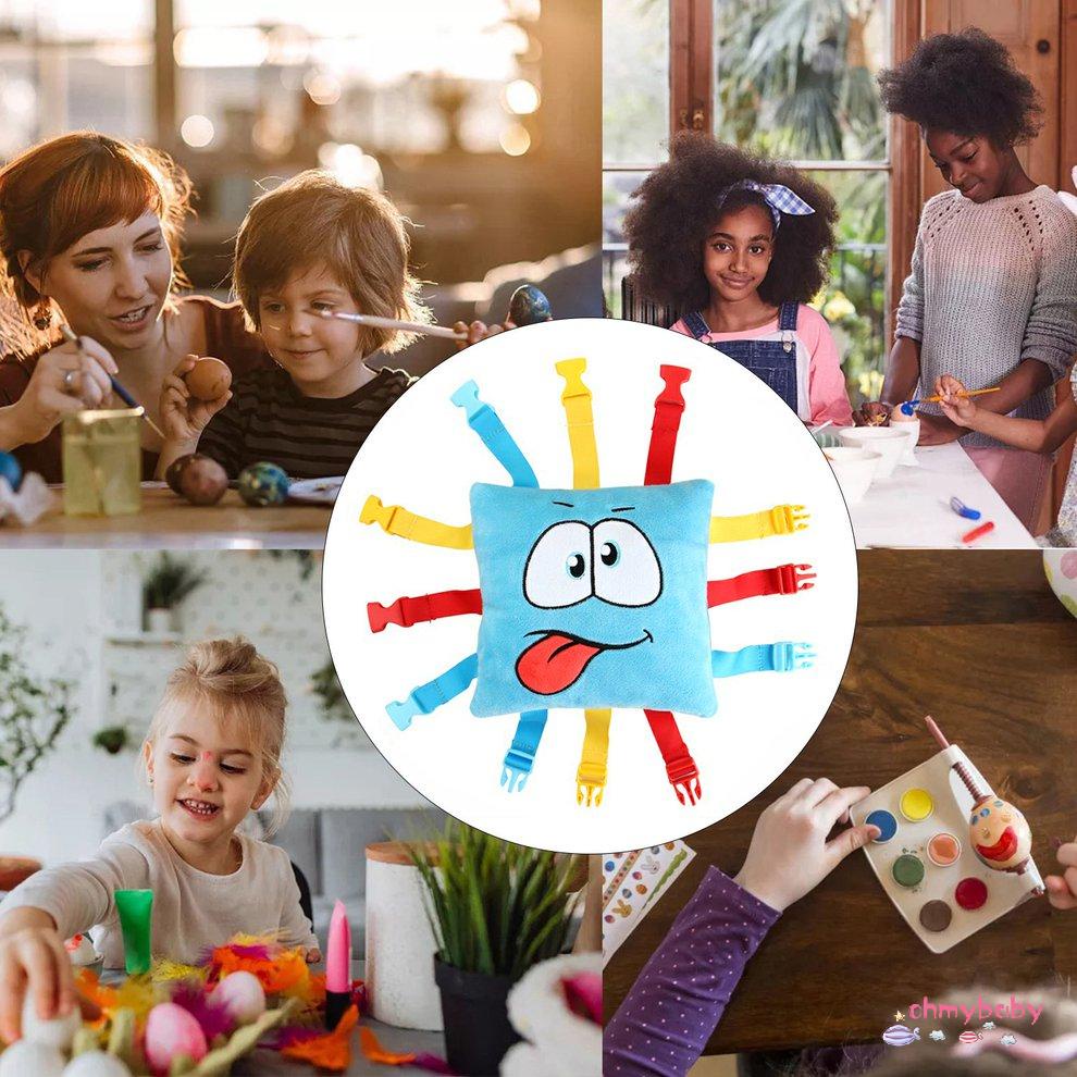 [Trong kho] Đồ chơi Hoạt động học tập Lắp ráp Khóa nhồi bông Gối giác quan phát triển kỹ năng vận tinh [P/22]