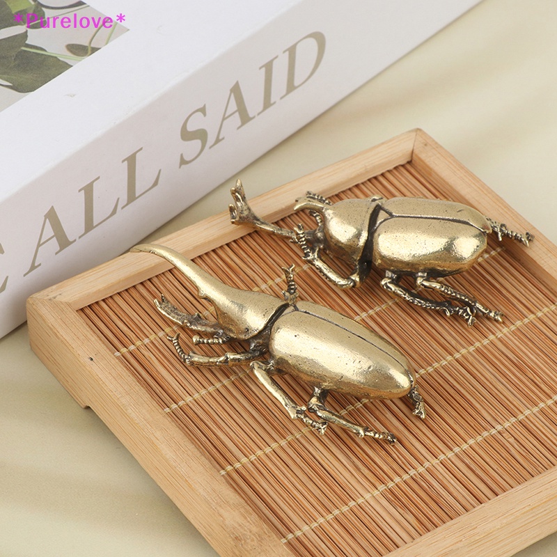 Đồ trang trí Bọ Cánh Cứng Bằng Đồng Nhỏ Xinh Để Bàn Trang Trí Mới