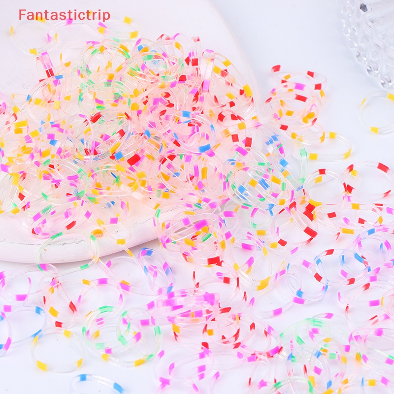 Set 1000 Dây Thun Cột Tóc Không Đau Dùng Một Lần Dành Cho Bé Gái