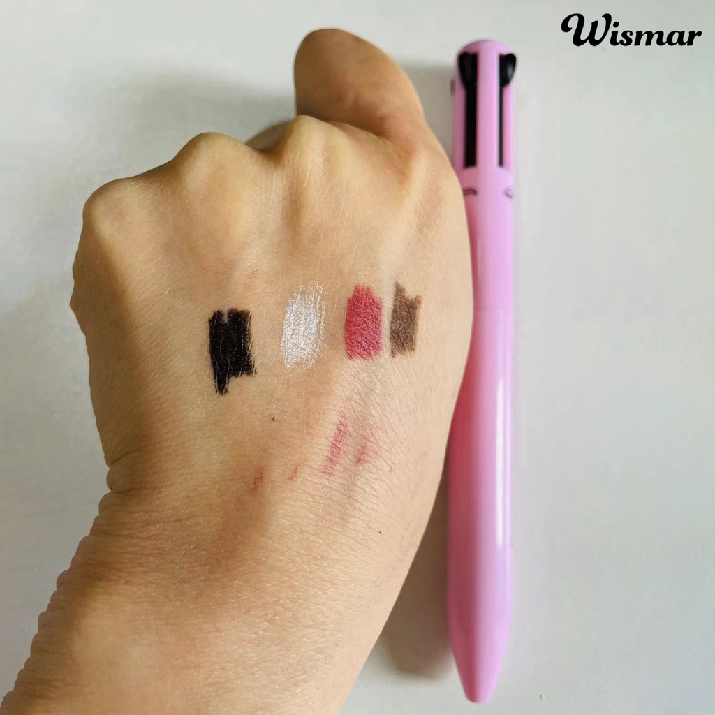 Bút Kẻ Mắt / Môi / Lông Mày 4 Trong 1 Kết Cấu Nhẹ Nhàng Chống Nước Không Gây Kích Ứng mr.2