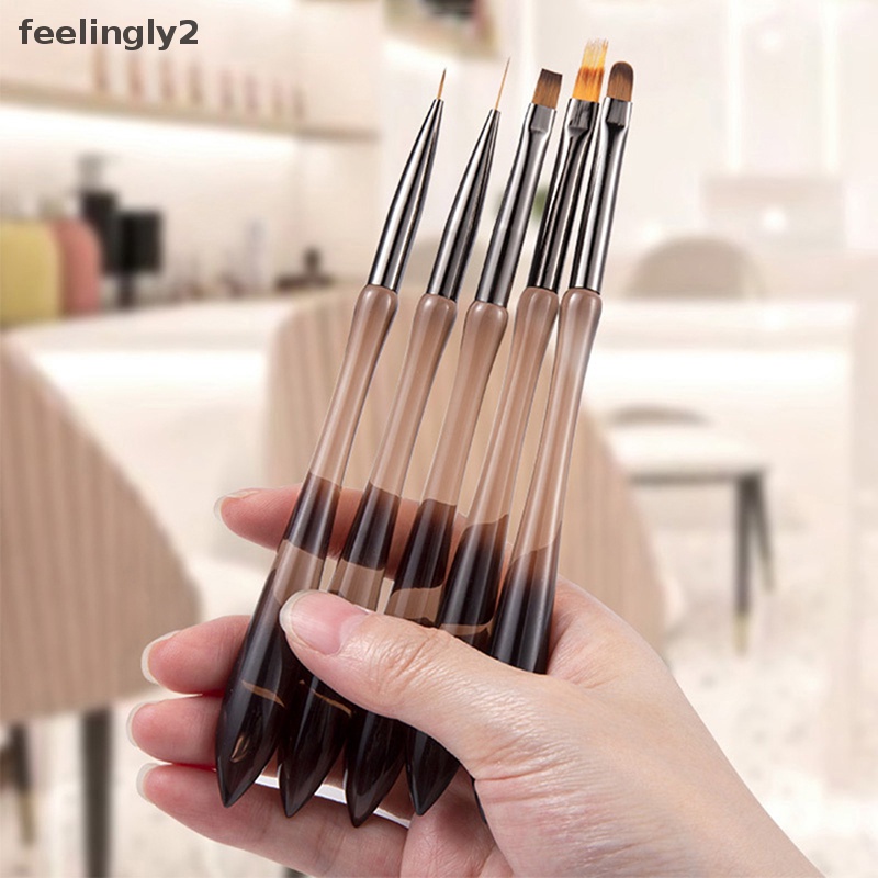 1 Cọ Vẽ Móng Tay Nghệ Thuật Sợi Nylon Tay Cầm Acrylic