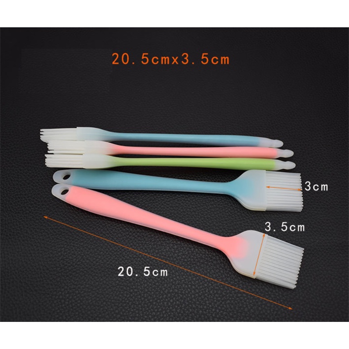 Chổi / Cọ quét silicon ĐÚC MÀU 21 ⚡ CAO CẤP ⚡ cọ lông mềm dùng để phết đều bơ, kem lên bề mặt bánh