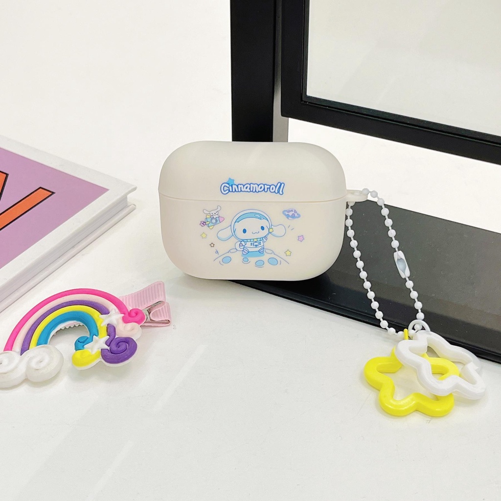 Vỏ Bảo Vệ Hộp Sạc Tai Nghe AirPods 1 2 3 Pro2 2022 Bluetooth Không Dây Chất Liệu Silicon Tpu Mềm Chống Trầy Xước Hình Phi Hành Gia Kuromi Hoạt Hình Dễ Thương