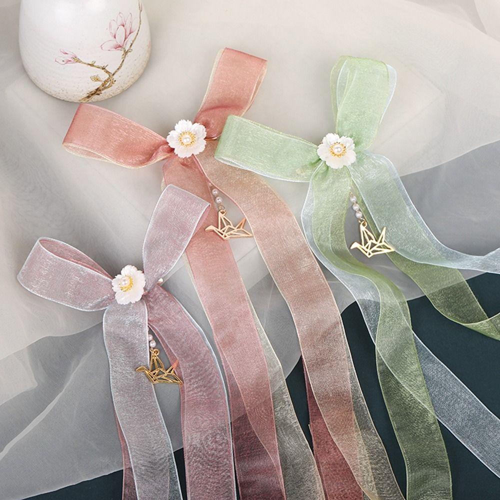 NICKOLAS Trâm Cài Tóc Đính Ruy Băng Dài Tua Rua Phong Cách Trung Hoa Cổ Điển Cho Nữ