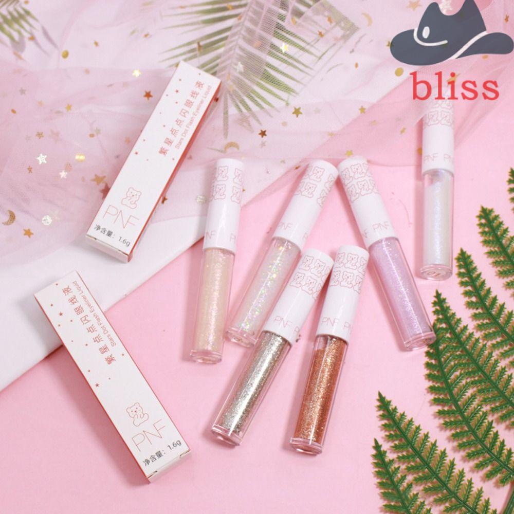 Bút Kẻ Mắt Dạng Lỏng 6 Màu Ánh Kim Lấp Lánh Mini Phong Cách Hàn Quốc