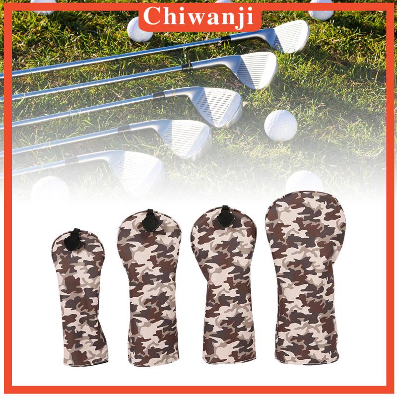 Set 4 Bọc Đầu Gậy Đánh Golf Bằng Da Cho Nữ