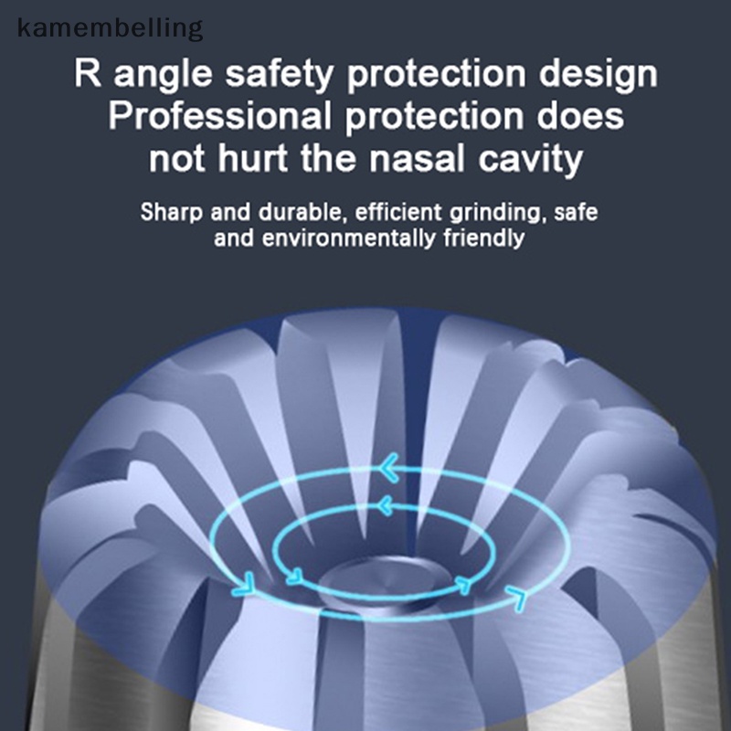 Kamembelling Dụng Cụ Tỉa Lông Mũi Không Cần Rửa Lại Bằng Thép Không Gỉ Có