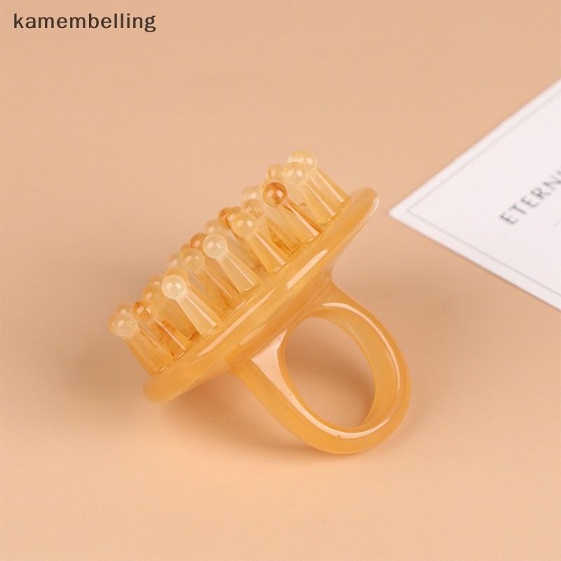 Lược Chải Tóc Mát Xa Da Đầu Bằng Nhựa resin Tự Nhiên kamembelling