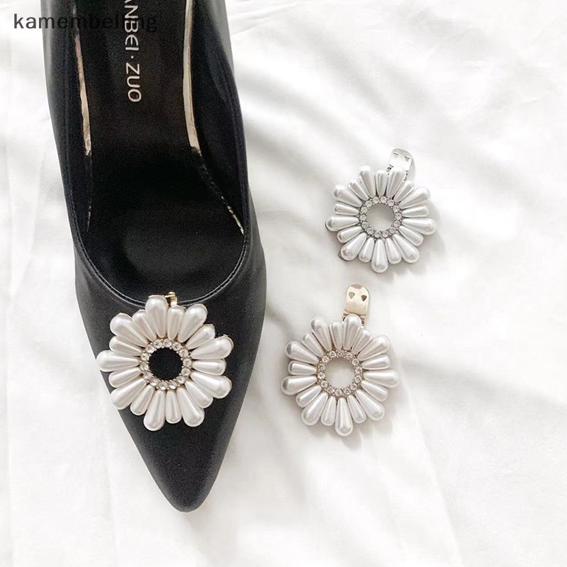 1 Kẹp Đính Ngọc Trai Trang Trí Giày Cao Gót Cho Cô Dâu