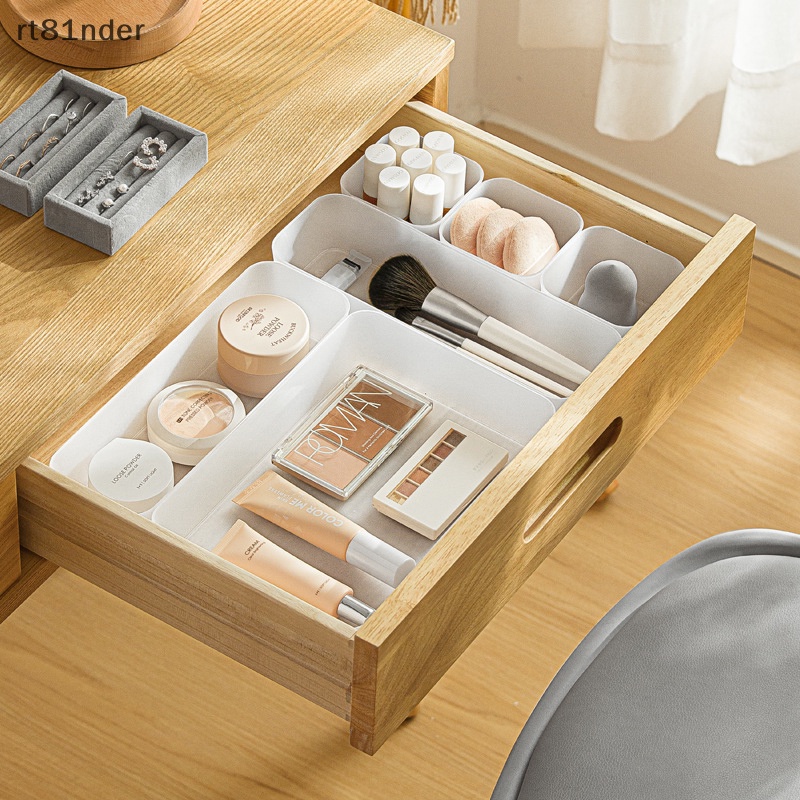 Hộp Đựng Đồ Trong Suốt Chia Ngăn Tiện Dụng Cho Nhà Bếp / Văn Phòng
