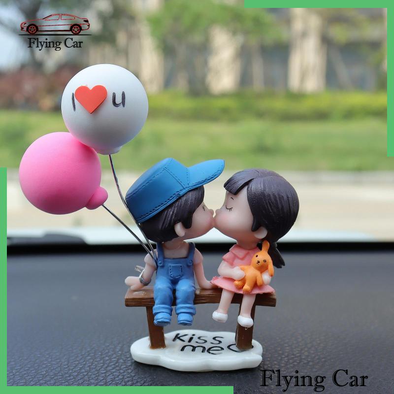 Set 2 Tượng Mô Hình Xe Hơi Trang Trí Bảng Điều Khiển Cho Bé Gái