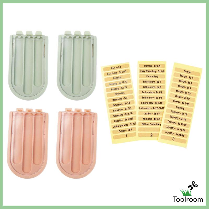 Hộp Đựng 4 Cuộn Chỉ Thêu Ba Ngăn Tiện Dụng Khi Đi Du Lịch