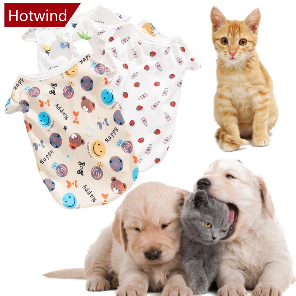 Áo Mùa Hè In Họa Tiết Hoạt Hình Dành Cho Thú Cưng Size XS-XXL J2O7