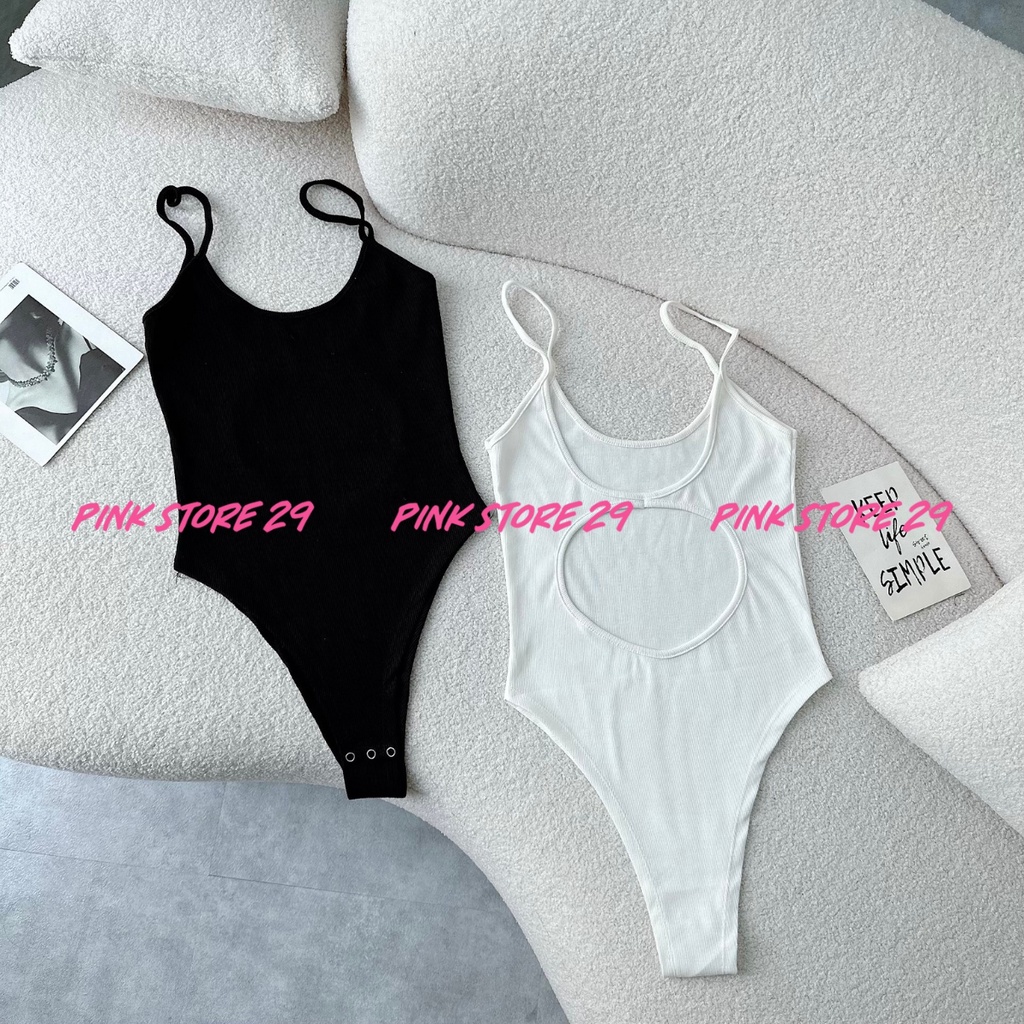 Áo Bodysuit 2 dây kiểu lưng cut out PINKSTORE29 mẫu mùa hè cực HOT A5711 | BigBuy360 - bigbuy360.vn