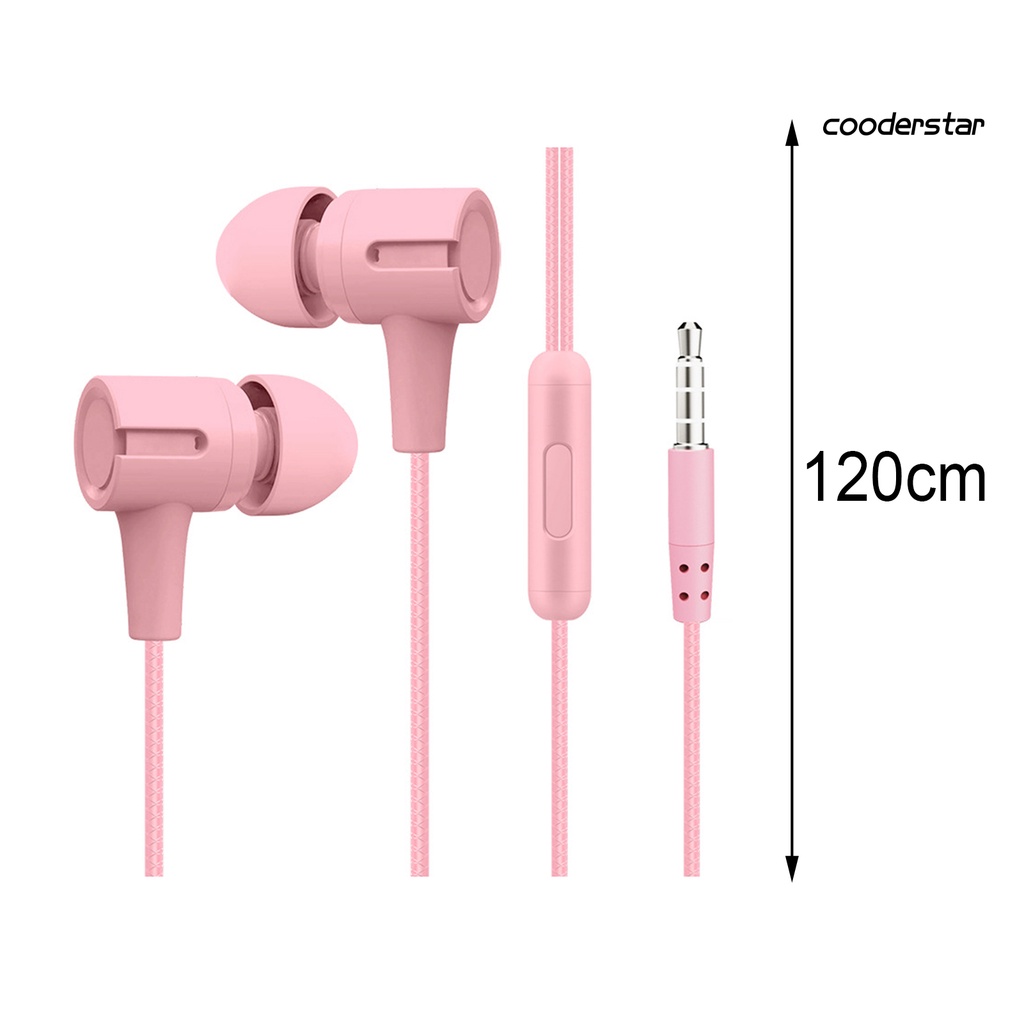 Tai Nghe Nhét Tai Jack 3.5mm Bass Trầm Có Micro Chuyên Dụng Cho Điện Thoại