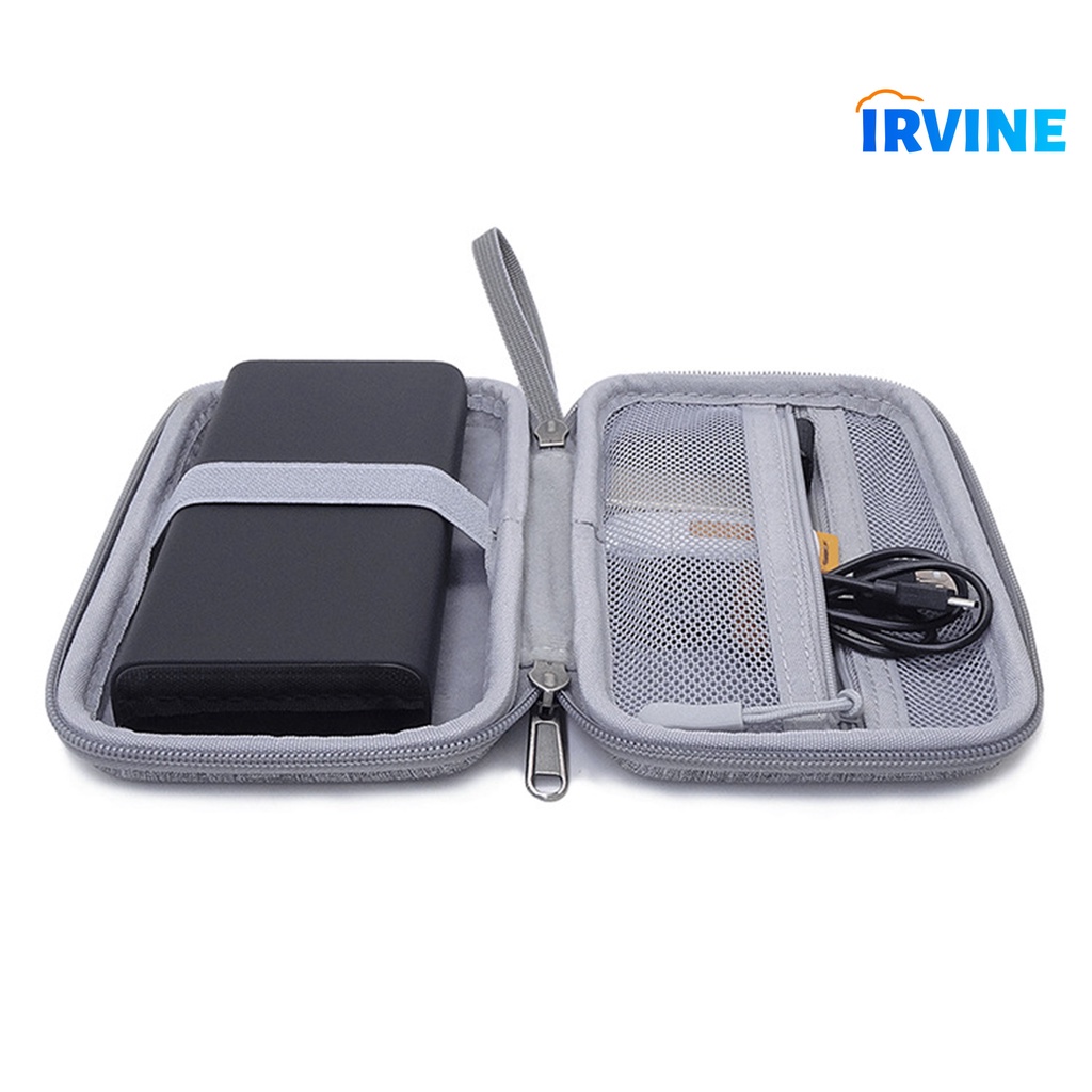 Hộp Đựng Tai Nghe Dạng Lưới Có Dây Co Giãn Và Tay Cầm Mang Theo Đi Du Lịch