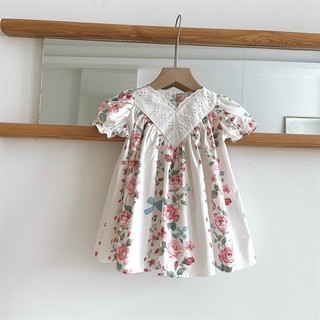 váy suông cổ ren 2117 thô lụa