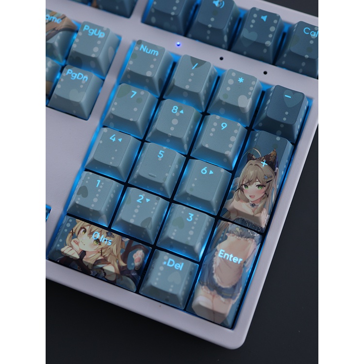Genshin Impact Kirara Keycaps Cherry Profile Anime PBT Dye Sub Cơ Keycap