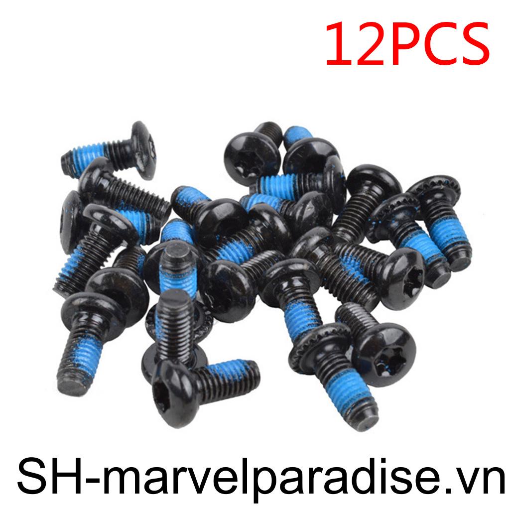 Set 12 Ốc Vít T25 Bằng Thép Không Gỉ Điều Chỉnh Đĩa Phanh Xe Đạp