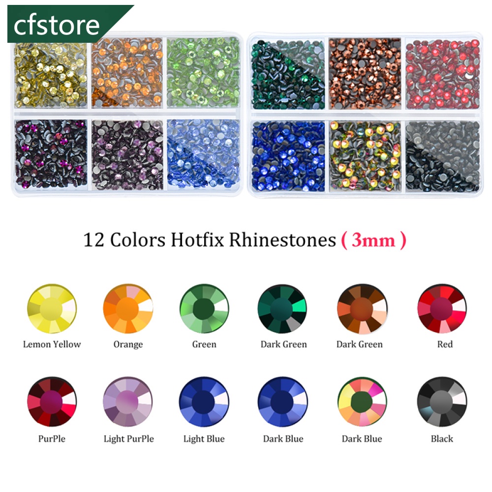 Bộ Đá Pha Lê Nhiều Màu Kèm Nhíp Gắp Và Khay Để Làm Đồ Thủ Công A7H2