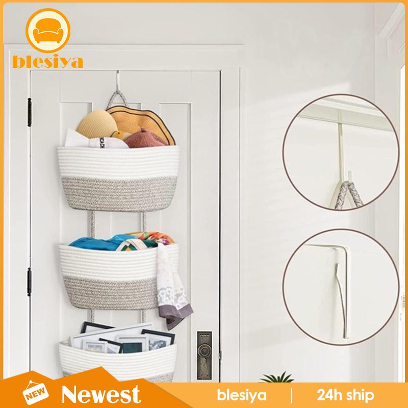 Giỏ Treo Đựng Đồ 3 Tầng Kích Thước Lớn Dùng Trong Nhà / Phòng Tắm / Để Bàn / Phòng Ngủ