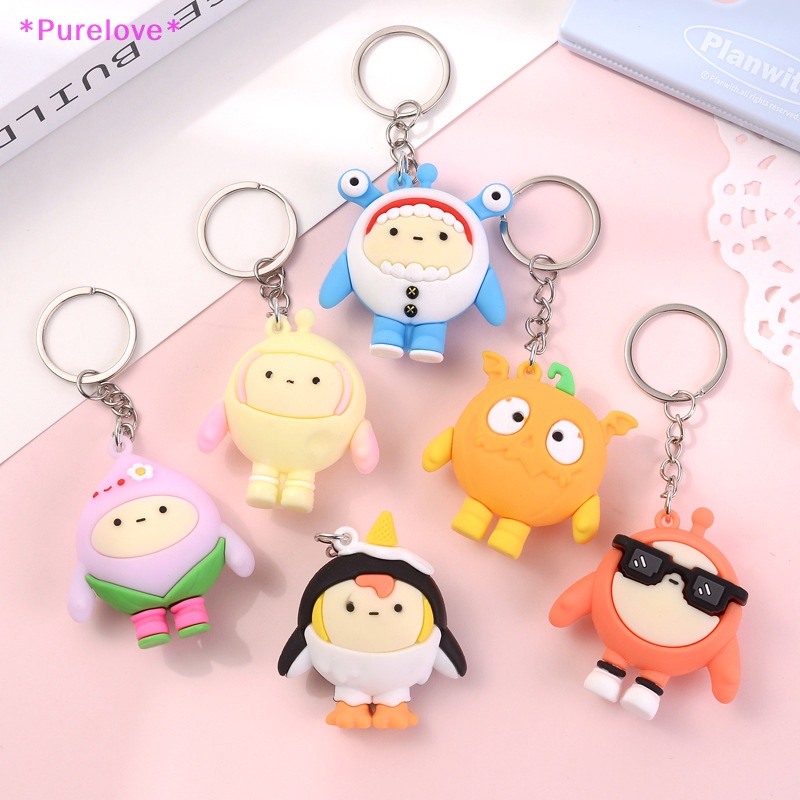 Móc Khóa Silicon Hình Búp Bê Hoạt Hình Dễ Thương Mới