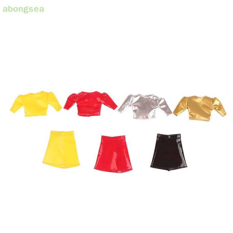 Đầm Búp Bê Tay Ngắn Chất Liệu Da PU 29cm