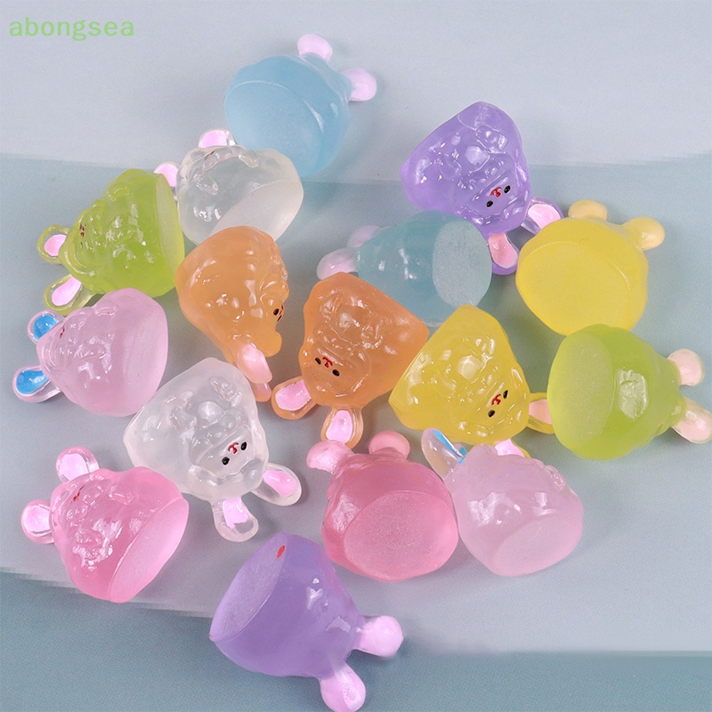 Set 2 Mô Hình Thỏ Dạ Quang Dễ Thương Dùng Để Trang Trí Nội Thất / Tiểu Cảnh