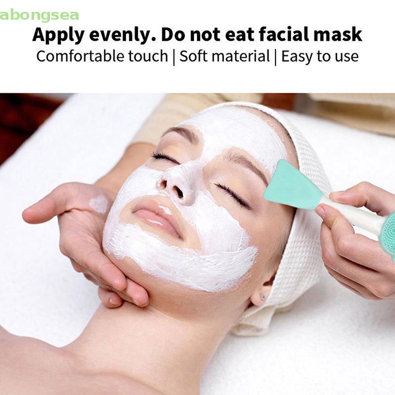 Cọ Rửa Mặt Tẩy Tế Bào Chết Hai Đầu Bằng Silicone Hiệu abongsea