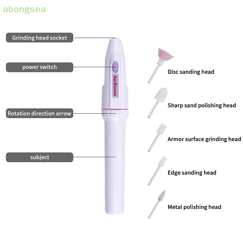 Bút Tẩy Da Chết Đánh Bóng Móng Tay Mini Di Động Tiện Dụng