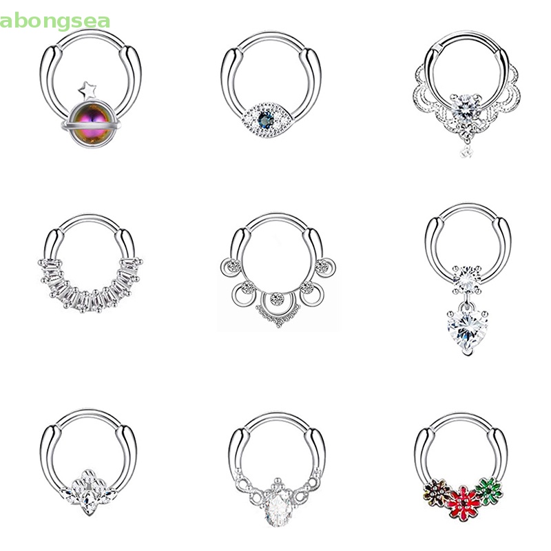 1 Khuyên Mũi / Môi / Tai Đục Lỗ Dạng Xoắn Ốc Hình Hoa Cho Nam Và Nữ Bongsea