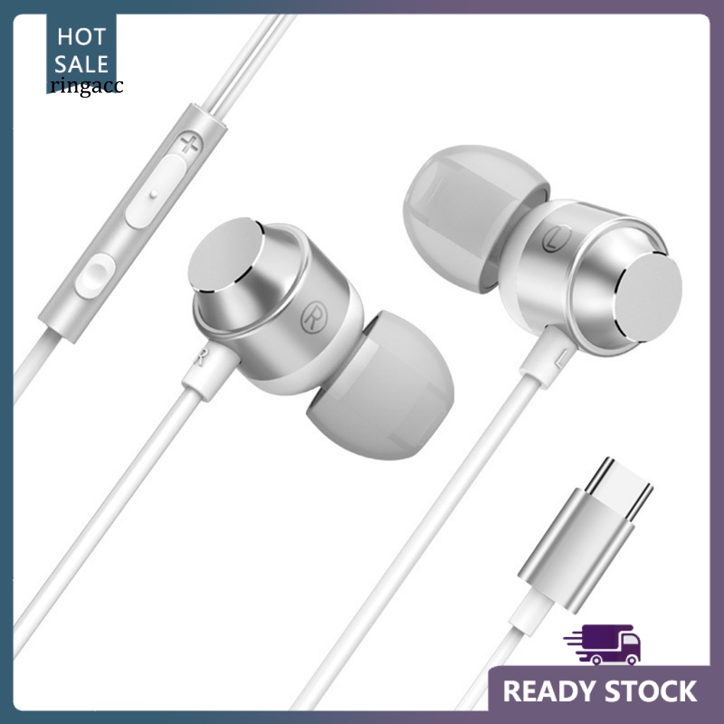 Tai Nghe Nhét Trong Có Dây Điều Khiển Và Mic Loại C Phong Cách Thể Thao Cho Điện Thoại Di Động
