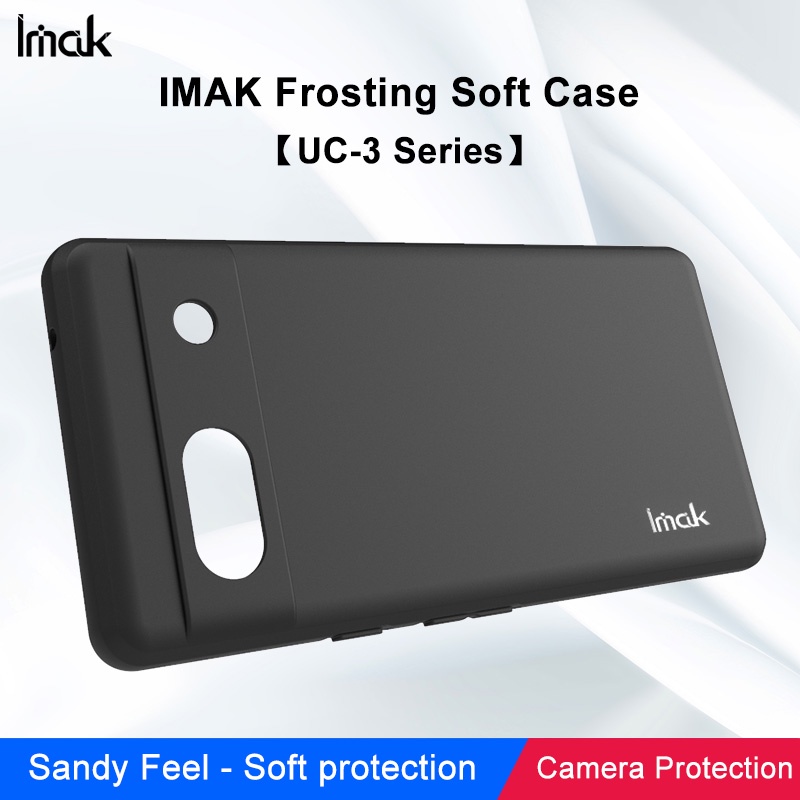 Ốp điện thoại mờ siêu mỏng Imak chính hãng Google Pixel 7A Matte Soft TPU Case Ốp lưng silicon có lỗ