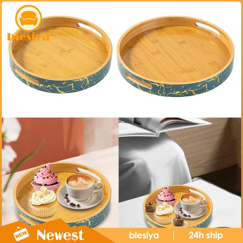 Khay Đựng Thức Ăn Bằng Tre Có Tay Cầm Tiện Dụng