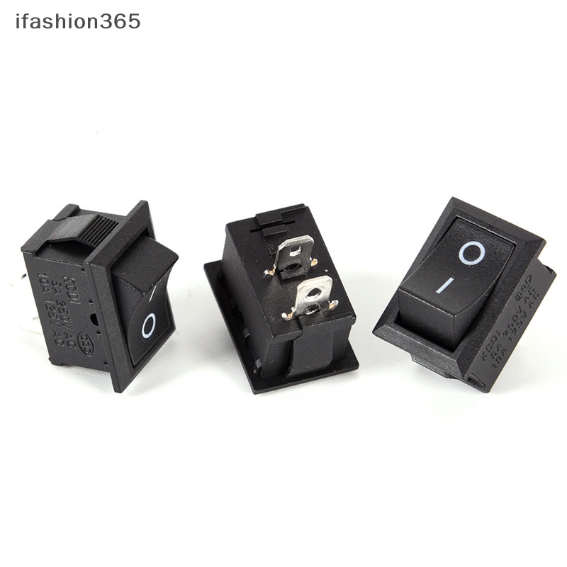 Set 10 Công Tắc Bật / Tắt Đèn Hình Tròn 2 Pin 12V Chuyên Dụng Cho Tàu Thuyền / Xe Hơi ifashion365