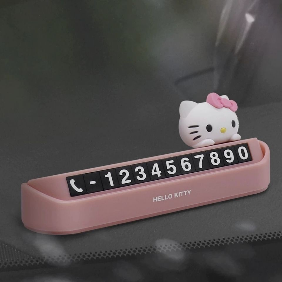 LINE FRIENDS Bảng Ghi Số Điện Thoại Hình Gấu Nâu Kiểu Hàn Quốc Dùng Trang Trí Xe Hơi