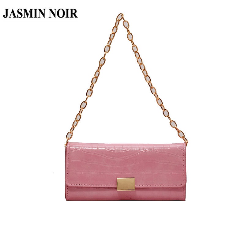 Túi Xách JASMIN NOIR Da PU Vân Cá Sấu Thời Trang Cho Nữ