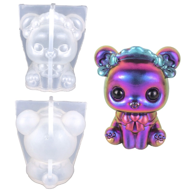 Khuôn Silicon Làm Nến Xà Phòng Thủ Công 3 Chiều Hình Khủng Long Dễ Thương